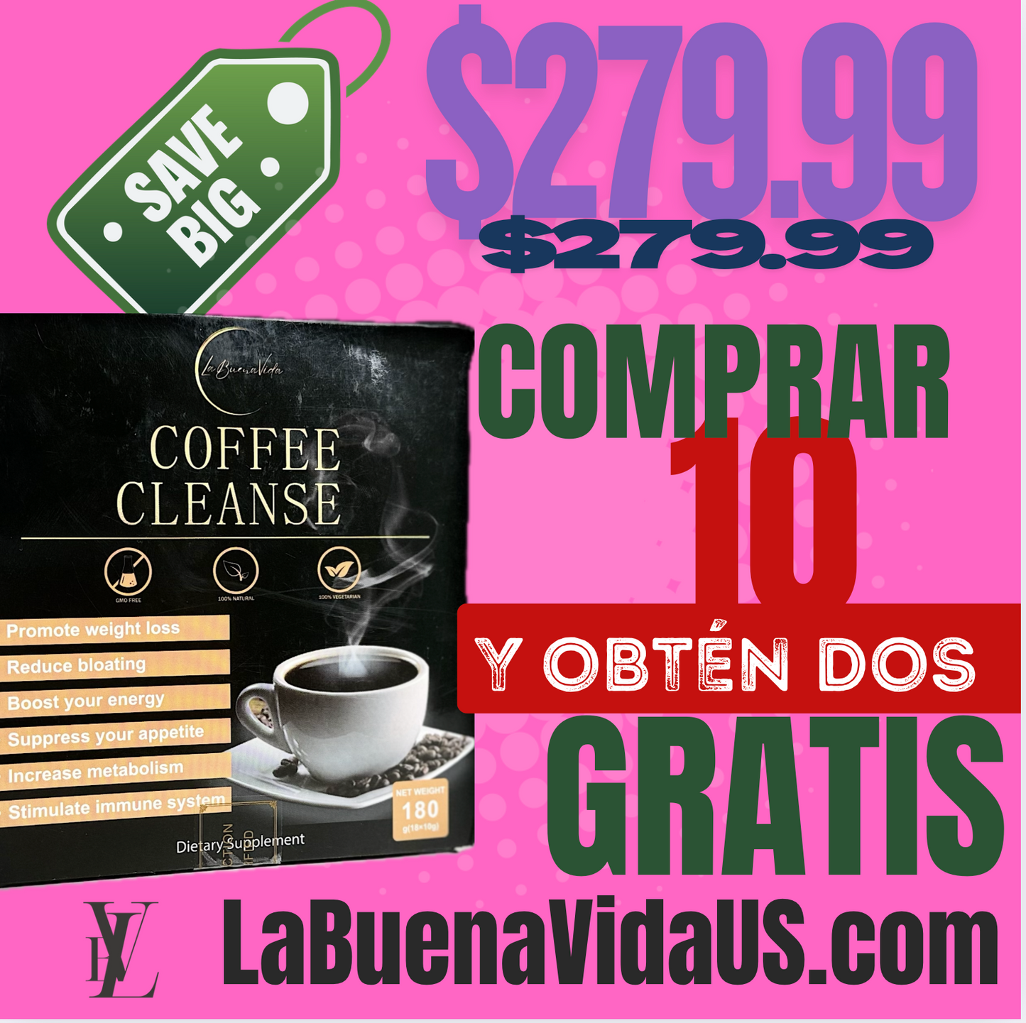 Compra 10 - 2 FREE